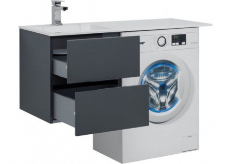 Тумба с раковиной под стиральную машину Aquanet Алвита 120 00243777 L фото