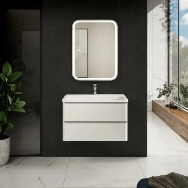 Тумба под раковину Aquame S4 AQM900480WH 80 см, белая фото