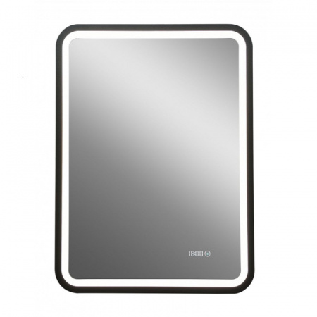 Зеркало с подсветкой Art&Max Genova AM-Gen-600-800-S-F-Т 60 см с часами фото