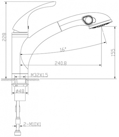Смеситель для кухни Lemark Intense LM5650C фото