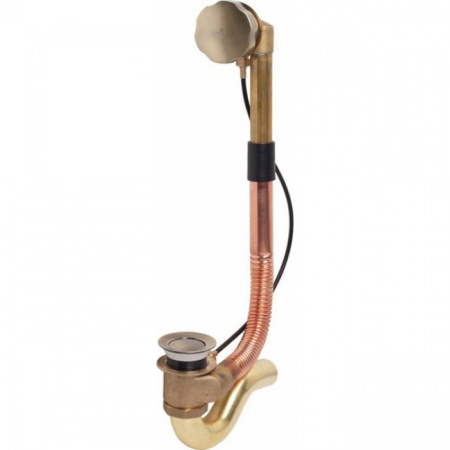 Слив-перелив для ванны Timo 8003/02 антик с фиксатором фото