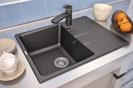 Мойка кухонная Ewigstein Gerd G- 45F антрацит фото