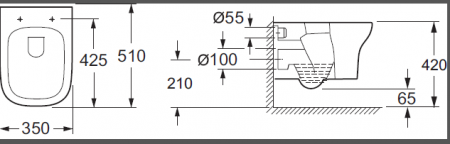 Унитаз подвесной BelBagno Torino BB10134CH фото
