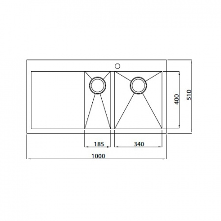 Мойка кухонная Kaiser Nobel KT2M-1051 фото