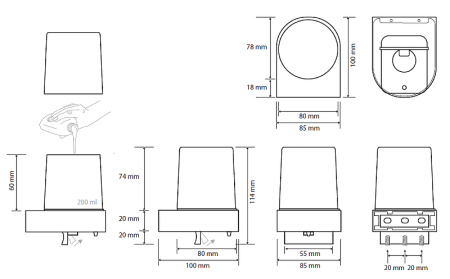 Дозатор для жидкого мыла Bemeta Dark 104309320 черный матовый фото