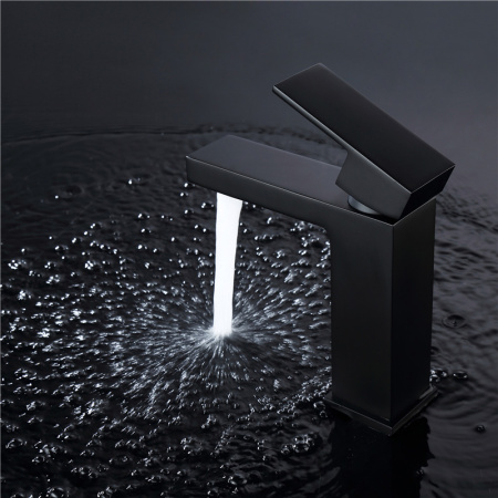 Смеситель для раковины Abber Daheim AF8210B черный матовый фото