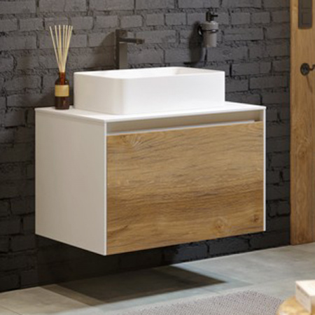 Тумба под раковину Aqwella 5 Stars Mobi MOB0108W+MOB0708DB фото