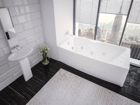 Акриловая ванна Aquatek Феникс без гидромассажа 170x75 с фр. экраном фото