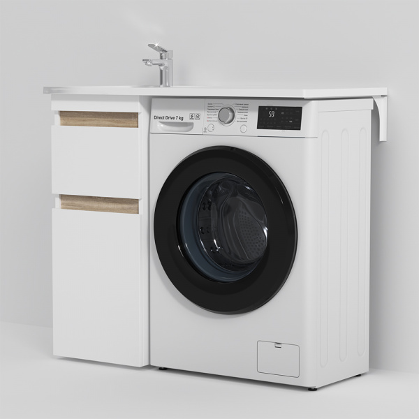 Тумба под раковину AM.PM X-Joy M85AFSX0402WG белый, светлое дерево 36,5 см фото