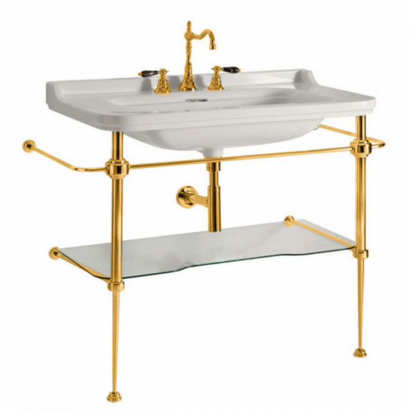 Металлическая структура для раковины Kerasan Waldorf 9196K2oro фото
