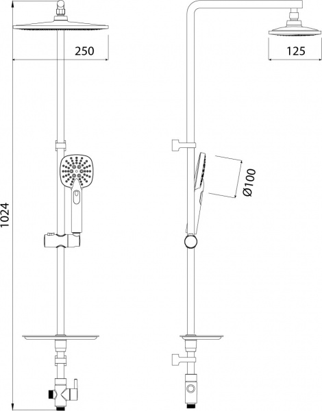 Душевая система (стойка) Lemark LM8805C фото