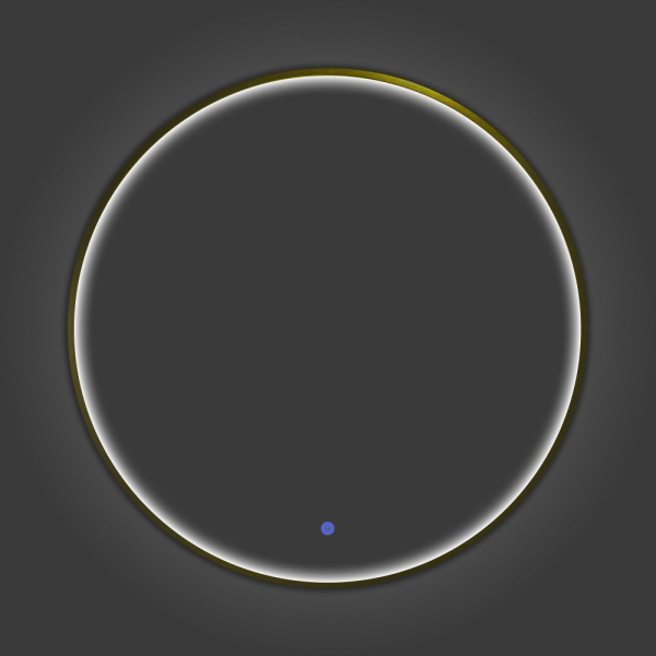 Зеркало с подсветкой LED IC-подсветка теплый свет, сенсорное Comforty Вега-75 00-00020725 матовое золото фото