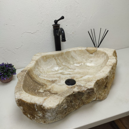 Накладная раковина из оникса Erozy BL EO-01221 (64*50*16) фото