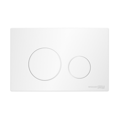 Бачок скрытого монтажа WasserKRAFT Aller 10TLT.031.ME.WH02 с кнопкой, белая фото