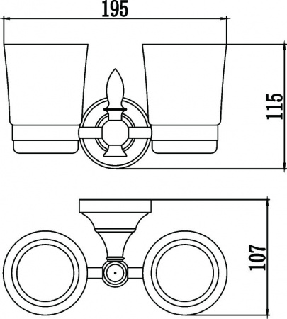 Два стакана для зубных щеток Savol 68B S-06868B фото