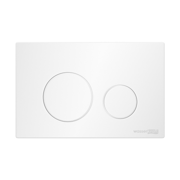 Инсталляция для подвесного унитаза WasserKRAFT Aller 10TLT.010.ME.WM02  кнопкой, матовая белая фото