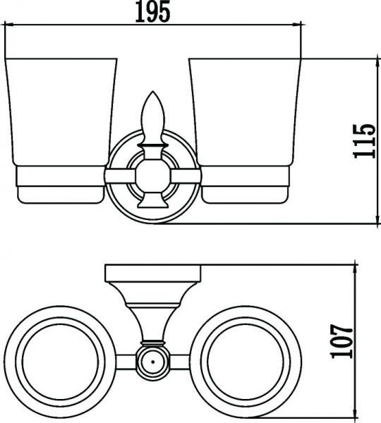 Два стакана для зубных щеток Savol 68A S-06868A фото