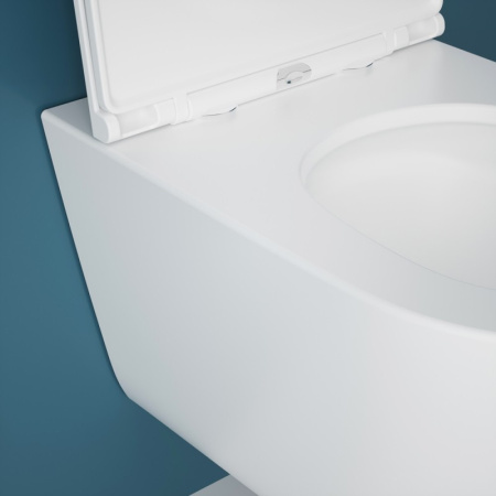 Подвесной унитаз безободковый Esbano FORTEX-53T с сиденьем фото