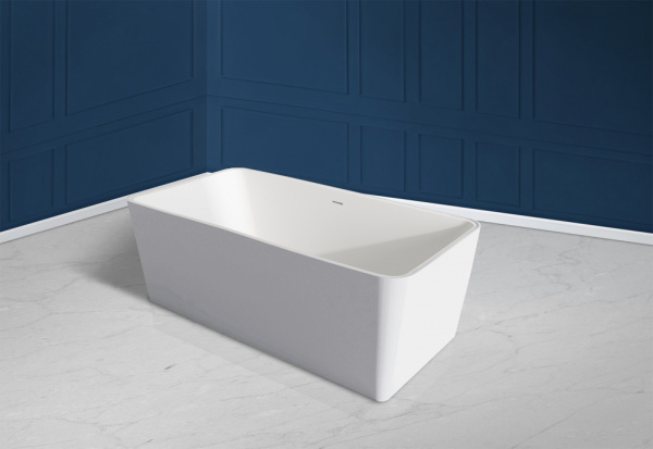 Ванна из искусственого камня Abber Stein AS9623 170x80 белая матовая фото