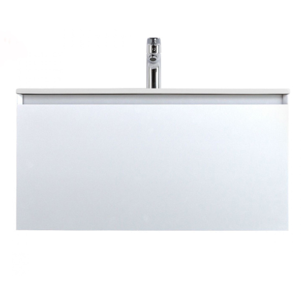 Тумба под раковину Art&Max Latina AM-Latina-800-1C-SO-BM белая матовая фото