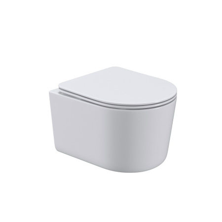 Унитаз подвесной безободковый Art&Max Bolzano AM001CHR/SC с сиденьем фото