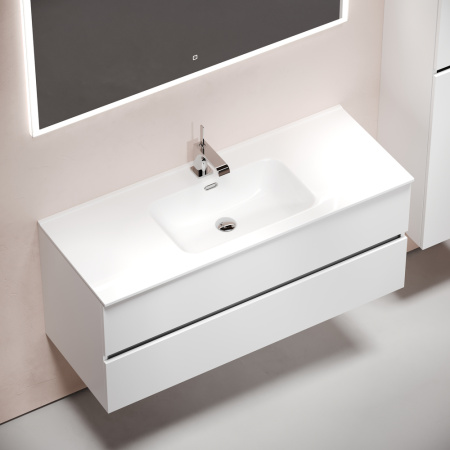 Тумба под раковину Sancos Urban UR120-1W белый глянец фото