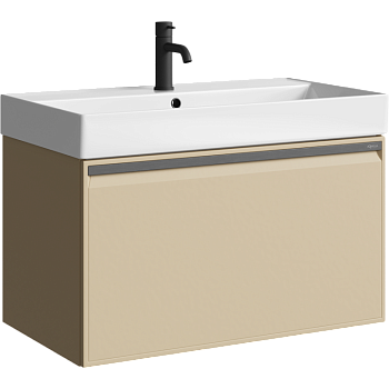 Тумба под раковину Aqwella Pure 81 PUR0108KS капучино светлый фото