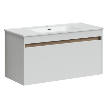 Тумба под раковину Sancos Smart SM100W белый глянец фото