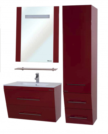 Зеркало с подсветкой Bellezza Берта-60 красное фото