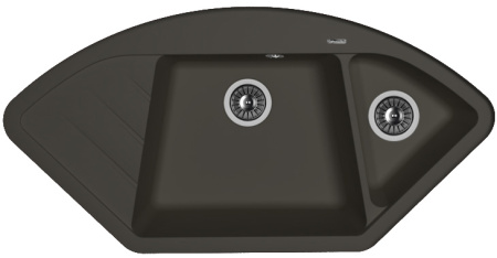 Кухонная мойка ВЕСТА Florentina 20.285.Е1005 антрацит фото