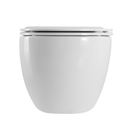 Унитаз подвесной безободковый Art&Max Siena AM221CHR/SC с сиденьем фото