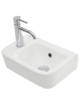 Раковина накладная AQUAme AQM5006L 375х245х135 L фото