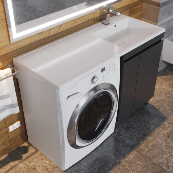 Тумба под стиральную машину Uperwood Magenta 5930205158 черная фото