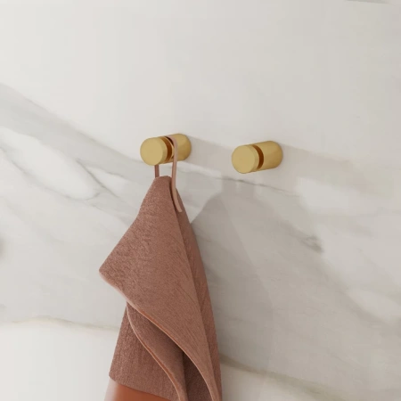 Комплект одинарных крючков Iddis Petite PET2G01i41 матовое золото фото