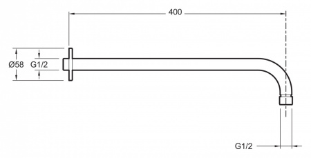 Держатель для верхнего душа Jacob Delafon E10039-CP фото