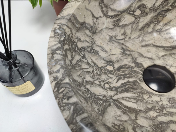 Накладная раковина из мрамора Bowl Doreng BM-01009 (40*40*15) фото