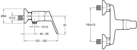 Смеситель для душа Jacob Delafon Lucien E20847-CP фото