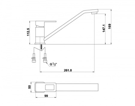 Смеситель для кухни Timo Sahara 2203F chrome фото