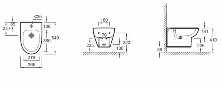 Биде подвесное Jacob Delafon Odeon Up E4765 фото