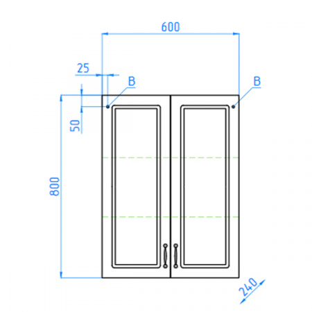 Подвесной шкаф Style Line Олеандр 2-60 постель фото