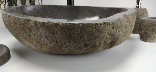 Накладная раковина из речного камня RS0859 (56*43*15) фото