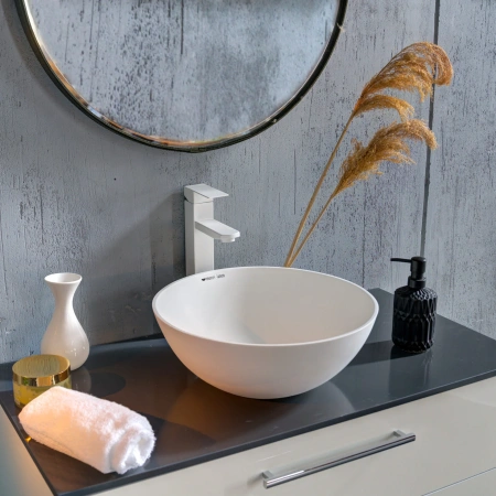 Накладная раковина Montebianco Nemi 390 20141 38x38 фото