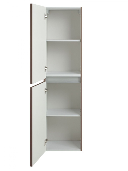 Шкаф-пенал Art&Max Elegant AM-ELEGANT-1500-2А-SO-CM-LED капучино матовый, с подсветкой фото