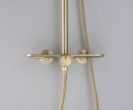 Душевая система Bronze de Luxe Icon 80112CG матовое золото фото