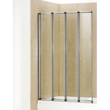 Шторка для ванны складная WeltWasser WW100 100ZA4-90 90 см прозрачное стекло фото