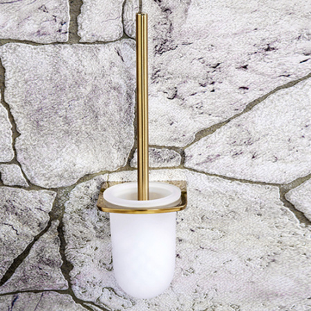 Ершик для туалета WasserKRAFT Aisch K-5927 матовое золото фото