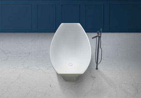 Ванна из искусственого камня Abber Stein AS9610 180x80 белая матовая фото