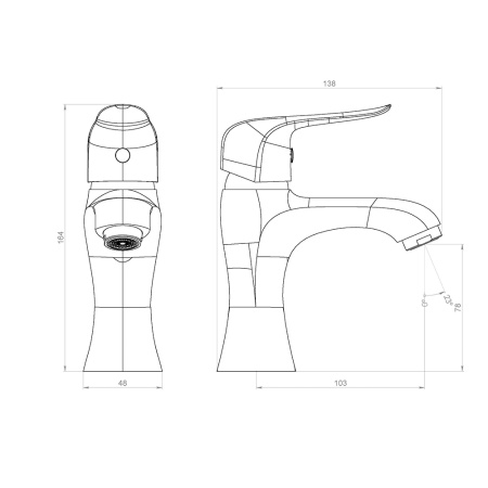 Смеситель для раковины RedBlu by Damixa Palace Evo 320210000 фото