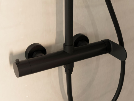 Душевая система Vincea Rondo VSFS-1R0MB черный матовый фото