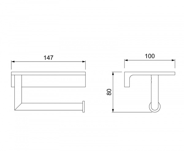 Держатель для туалетной бумаги с полочкой Timo Saona 13043/16 белый матовый фото